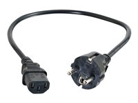 C2G Universal Power Cord - Câble d'alimentation - power CEE 7/7 (M) pour power IEC 60320 C13 - 3 m - moulé - noir - Europe 88544