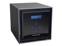 NETGEAR ReadyNAS 424 - Serveur NAS - 4 Baies - 16 To - SATA 6Gb/s - HDD 4 To x 4 - RAID RAID 0, 1, 5, 6, 10, JBOD - RAM 2 Go - Gigabit Ethernet - iSCSI support RN424D4-100NES