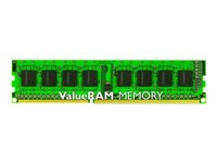 Kingston ValueRAM - DDR3L - 4 Go - DIMM 240 broches - 1600 MHz / PC3L-12800 - CL11 - 1.35 / 1.5 V - mémoire sans tampon - NON ECC KVR16LN11/4
