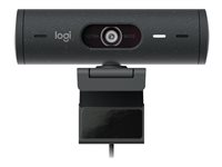 Logitech BRIO 505 - Webcam - couleur - 4 MP - 1920 x 1080 - 720p, 1080p - audio - USB-C 960-001459