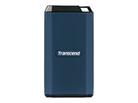 Transcend ESD410C - SSD - chiffré - 1 To - externe (portable) - USB (USB-C connecteur) - AES 256 bits - bleu foncé TS1TESD410C