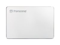 Transcend StoreJet 25C3S - Disque dur - 2 To - externe (portable) - 2.5" - USB 3.1 Gen 1 (USB-C connecteur) - argent TS2TSJ25C3S