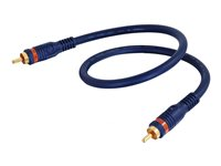 C2G Velocity - Câble audio numérique (coaxial) - RCA mâle pour RCA mâle - 1 m - câble coaxial à triple blindage 80263