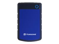 Transcend StoreJet 25H3 - Disque dur - 4 To - externe (portable) - 2.5" - USB 3.1 Gen 1 - AES 256 bits - bleu marine TS4TSJ25H3B