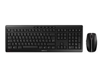 CHERRY STREAM DESKTOP - Ensemble clavier et souris - sans fil - 2.4 GHz - Français - commutateur : CHERRY SX - noir JD-8500FR-2