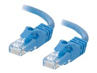 C2G Cat6 Booted Unshielded (UTP) Network Patch Cable - Cordon de raccordement - RJ-45 (M) pour RJ-45 (M) - 20 m - UTP - CAT 6 - moulé, sans crochet, bloqué - bleu 83394