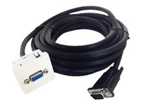 Plastron 45x45 VGA - Plaque - HD-15 - avec câble 28 AWG (20 m) 2050593