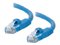 C2G Cat5e Booted Unshielded (UTP) Network Patch Cable - Cordon de raccordement - RJ-45 (M) pour RJ-45 (M) - 7 m - UTP - CAT 5e - moulé, sans crochet, bloqué - bleu 83166