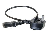 C2G Universal Power Cord - Câble d'alimentation - BS 1363 (M) pour power IEC 60320 C13 - 3 m - moulé - noir 88514
