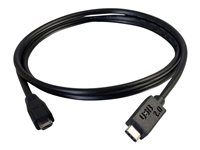 C2G 3m USB 3.1 Gen 1 USB Type C to USB Micro B Cable - USB C Cable Black - Câble USB - 24 pin USB-C (M) pour micro-USB Type A à 10 broches (M) - USB 3.1 - 3 m - noir 88864