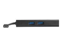 StarTech.com Adaptateur multiport USB Type-C pour ordinateur portable - Power Delivery - HDMI 4K - GbE - USB 3.0 (DKT30CHPD) - Adaptateur vidéo - Conformité TAA - 24 pin USB-C mâle pour RJ-45, HDMI, USB type A, 24 pin USB-C femelle - 9.6 cm - noir - support 4K, USB Power Delivery (60W) - pour P/N: ARMPIVOT, ARMPIVOTE, ARMPIVSTND, ARMSLIM, ARMUNONB DKT30CHPD