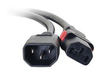 C2G - Câble d'alimentation - IEC 60320 C14 pour power IEC 60320 C13 - CA 250 V - 10 A - 1.8 m - noir 80703