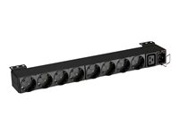 Eaton FlexPDU - Unité de distribution secteur (rack-montable) - CA 220-240 V - 3000 VA - entrée : IEC 60320 C20 16A - connecteurs de sortie : 9 (connecteur IEC, CEE 7/4) - 1U - 19" EFLX8D