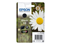 Epson 18 - 5.2 ml - noir - original - emballage coque avec alarme radioélectrique/ acoustique - cartouche d'encre - pour Expression Home XP-212, 215, 225, 312, 315, 322, 325, 412, 415, 422, 425 C13T18014022