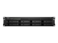 Synology RackStation RS1221RP+ - Serveur NAS - 8 Baies - rack-montable - SATA 6Gb/s - RAID RAID 0, 1, 5, 6, 10, JBOD, disque de réserve 5, 6 disques de secours, disque de réserve 10, disque de réserve 1 - RAM 4 Go - Gigabit Ethernet - iSCSI support - 2U RS1221RP+