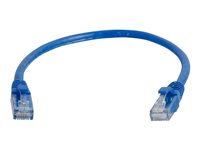 C2G Cat6 Booted Unshielded (UTP) Network Patch Cable - Cordon de raccordement - RJ-45 (M) pour RJ-45 (M) - 3 m - UTP - CAT 6 - moulé, sans crochet, bloqué - bleu 83389