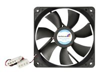 StarTech.com Ventilateur PC à Double Roulement à Billes - Alimentation LP4 - 120 mm - Kit de ventilation pour ordinateur - 120 mm FANBOX12