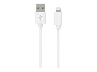 BIGBEN Connected - Câble Lightning - USB mâle pour Lightning mâle - 2 m - blanc CBLMFI2MW