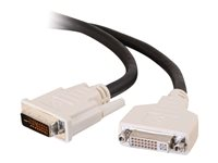 C2G - Rallonge de câble DVI - liaison double - DVI-I (M) pour DVI-I (F) - 3 m 81185