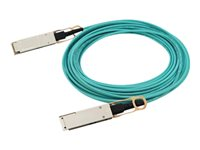 HPE Aruba - Câble d'attache direct 100GBase-AOC - QSFP28 (M) pour QSFP28 (M) - 15 m - fibre optique - actif - pour HPE Aruba 8325-32C, 8325-48Y8C; CX 10000 Empty Chassis, 8360-12C V2, 8360-16Y2C V2 R0Z28A