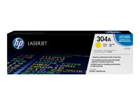 HP 304A - Jaune - original - LaserJet - cartouche de toner (CC532A) - pour Color LaserJet CM2320fxi, CM2320n, CM2320nf, CP2025, CP2025dn, CP2025n, CP2025x CC532A