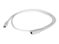 C2G 1m Mini DisplayPort Extension Cable M/F - White - Rallonge de câble DisplayPort - Mini DisplayPort (F) pour Mini DisplayPort (M) - 1 m - blanc 84413