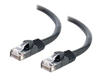 C2G Cat5e Booted Unshielded (UTP) Network Patch Cable - Cordon de raccordement - RJ-45 (M) pour RJ-45 (M) - 30 m - UTP - CAT 5e - moulé, sans crochet, bloqué - noir 83190