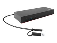 Lenovo ThinkPad Hybrid USB-C with USB-A Dock - Station d'accueil - USB-C - 2 x HDMI, 2 x DP - 1GbE - 135 Watt - Campus 40AF0135EU