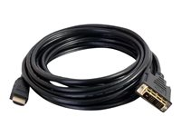 C2G 1.5m (5ft) HDMI to DVI Cable - HDMI to DVI-D Adapter Cable - 1080p - Câble adaptateur - DVI-D mâle pour HDMI mâle - 1.5 m - blindé - noir 42515