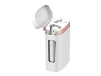 BIGBEN Connected Metal Buds - Écouteurs sans fil avec micro - embout auriculaire - Bluetooth - boîtier de charge rose METALBUDSP