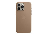 Apple - Coque de protection pour téléphone portable - compatibilité avec MagSafe - tissu fin - taupe - pour iPhone 15 Pro Max MT4W3ZM/A