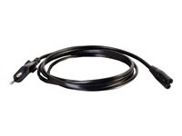 C2G Non-Polarised Power Cord - Câble d'alimentation - power IEC 60320 C7 pour power CEE 7/7 (M) - CA 250 V - 1 m - moulé - noir 80616