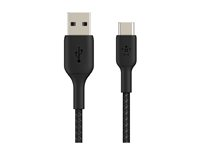 Belkin BOOST CHARGE - Câble USB - 24 pin USB-C (M) pour USB (M) - 1 m - noir CAB002BT1MBK