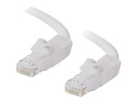 C2G Cat6 Booted Unshielded (UTP) Network Patch Cable - Cordon de raccordement - RJ-45 (M) pour RJ-45 (M) - 20 m - UTP - CAT 6 - moulé, sans crochet, bloqué - blanc 83494