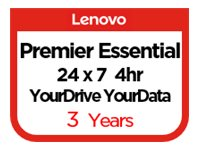 Lenovo Essential Service + YourDrive YourData + Premier Support - Contrat de maintenance prolongé - pièces et main d'oeuvre - 3 années - sur site - 24x7 - temps de réponse : 4 h - pour ThinkSystem ST250 7Y45 5PS7A26741