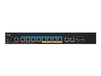 Cisco Small Business SG350X-8PMD - Commutateur - Géré - 8 x 10/100/1000/2.5G (PoE+) + 2 x 10 Gigabit Ethernet / 10 Gigabit Ethernet SFP+ - Montable sur rack - PoE+ (240 W) SG350X-8PMD-K9-EU