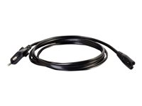 C2G Non-Polarised Power Cord - Câble d'alimentation - power IEC 60320 C7 pour power CEE 7/7 (M) - CA 250 V - 3 m - moulé - noir - Europe 80618