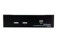 StarTech.com Switch KVM USB DVI à 2 ports - Commutateur écran clavier souris DVI avec audio et hub USB 2.0 - 1920x1200 - Commutateur écran-clavier-souris/audio/USB - 2 x KVM / audio / USB - 1 utilisateur local - de bureau - pour P/N: IM12D1500P, SVA12M2NEUA, SVA12M5NA, USBDVI4N1A10, USBDVI4N1A6 SV231DVIUA