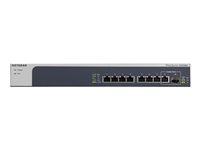 NETGEAR XS508M - Commutateur - non géré - 7 x 10 Gigabit Ethernet + 1 x 10 Gigabit Ethernet / 10 Gigabit Ethernet SFP+ - de bureau, Montable sur rack XS508M-100EUS