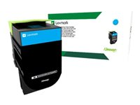 Lexmark 702XC - À rendement extrêmement élevé - cyan - original - cartouche de toner LCCP, LRP - pour Lexmark CS510de, CS510dte 70C2XC0