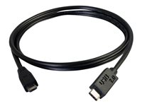 C2G 1m USB 2.0 USB Type C to USB Micro B Cable M/M - USB C Cable Black - Câble USB - Micro-USB de type B (M) pour 24 pin USB-C (M) - USB 2.0 - 1 m - noir 88850