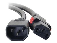 C2G - Câble d'alimentation - IEC 60320 C14 pour power IEC 60320 C13 - CA 250 V - 10 A - 4.5 m - noir 80705