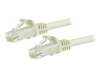 StarTech.com Câble réseau Cat6 Gigabit UTP sans crochet de 5m - Cordon Ethernet RJ45 anti-accroc - Câble patch Mâle / Mâle - Blanc - Cordon de raccordement - RJ-45 (M) pour RJ-45 (M) - 5 m - UTP - CAT 6 - sans crochet - blanc N6PATC5MWH