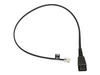 Jabra - Câble pour casque micro - RJ-10 mâle pour Déconnexion rapide mâle - Charbon - pour Jabra GN 2100, GN 2200 Duo, GN 2200 Mono 8800-00-25