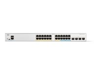 Cisco Catalyst 1300-24MGP-4X - Commutateur - C3 - Géré - 16 x 10/100/1000 (PoE+) + 8 x 2.5G (PoE+) + 4 x 10 Gigabit SFP+ - Montable sur rack - PoE+ (195 W) C1300-24MGP-4X