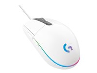 Souris de jeu Logitech G203 LIGHTSYNC - Souris - optique - 6 boutons - filaire - USB - blanc 910-005797