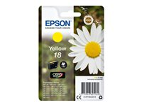 Epson 18 - 3.3 ml - jaune - original - emballage coque avec alarme radioélectrique/ acoustique - cartouche d'encre - pour Expression Home XP-212, 215, 225, 312, 315, 322, 325, 412, 415, 422, 425 C13T18044022