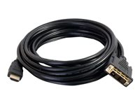 C2G 1m (3ft) HDMI to DVI Cable - HDMI to DVI-D Adapter Cable - 1080p - M/M - Câble adaptateur - DVI-D mâle pour HDMI mâle - 1 m - blindé - noir 42514