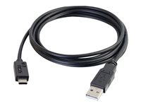 C2G 12ft USB C to USB A Cable - M/M - Câble USB - 24 pin USB-C (M) pour USB (M) - USB 2.0 - 3.66 m - moulé - noir 28873