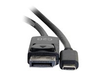 C2G 10ft USB C to DisplayPort Cable - 4K Video - M/M - Câble adaptateur - 24 pin USB-C (M) pour DisplayPort (M) - USB 3.1 / Thunderbolt 3 / DisplayPort - 3.05 m - support 4K, contacts flashés d'or - noir 26905